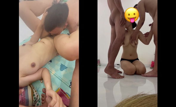 Cho vợ dâm threesome với bạn chồng